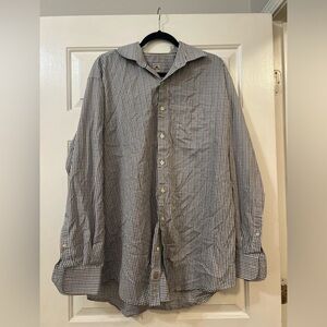 Peter Millar Crown Finish Men’s Checkered Button-Up Shirt